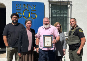 Bernalillo County Sheriff's Office Presents Certificate of Appreciation